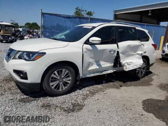 2019 Nissan Pathfinder SL with VIN 5N1DR2MN3KC640483, listed as a Copart auction lot 53702045 with 77,962 mi miles and Non repairable. Bid and sale history available at DreamBid. Image 1.