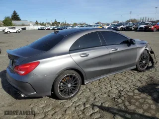 2016 Mercedes-Benz CLA with VIN WDDSJ4GB9GN390703, listed as a Copart auction lot 46541545 with 61,619 mi miles and Salvage Title. Bid and sale history available at carsss.com. Image 3.