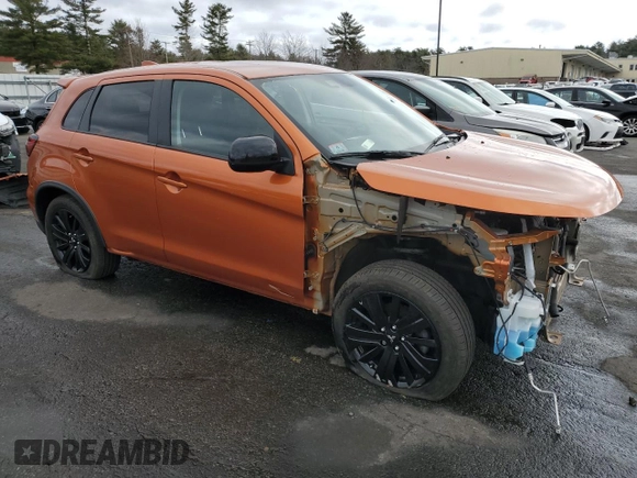 2022 Mitsubishi Outlander Sport ES with VIN JA4ARUAU8NU013690, listed as a Copart auction lot 49910125 with 67,531 mi miles and Salvage Title. Bid and sale history available at carsss.com. Image 4.