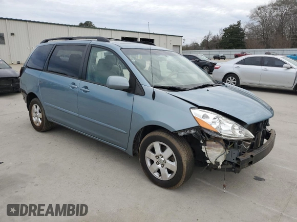2008 Toyota Sienna XLE with VIN 5TDZK22C18S171787, listed as a Copart auction lot 48353945 with 168,308 mi miles and Salvage Title. Bid and sale history available at carsss.com. Image 4.