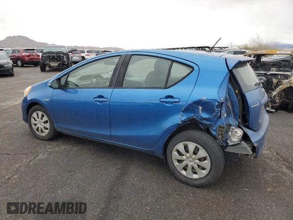 2012 Toyota Prius One with VIN JTDKDTB37C1003014, listed as a Copart auction lot 48722525 with 197,891 mi miles and Salvage Title. Bid and sale history available at carsss.com. Image 2.