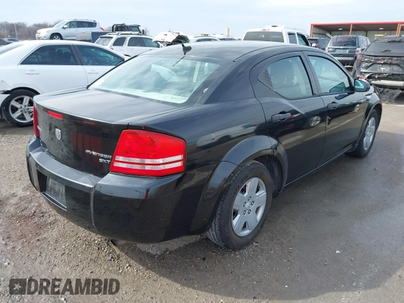 2010 Dodge Avenger SXT with VIN 1B3CC4FB3AN142126, listed as a IAAI auction lot 41709936 with 245,258 mi miles. Bid and sale history available at carsss.com. Image 4.