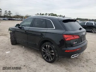 2019 Audi SQ5 Premium Plus with VIN WA1B4AFY7K2087073, listed as a Copart auction lot 88256655 with 46,389 mi miles and Salvage Title. Bid and sale history available at carsss.com. Image 2.