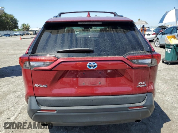 2019 Toyota RAV4 Hybrid XLE with VIN 2T3RWRFV4KW041887, listed as a Copart auction lot 69224734 with 175,535 mi miles and Salvage Title. Bid and sale history available at carsss.com. Image 6.