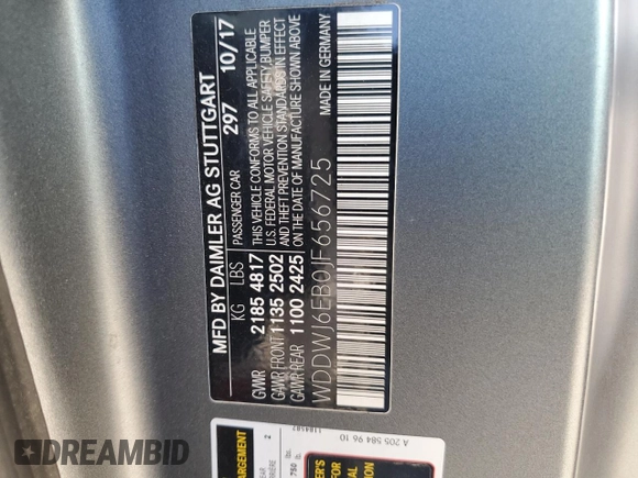 2018 Mercedes-Benz C 43 AMG with VIN WDDWJ6EB0JF656725, listed as a Copart auction lot 46091835 with 84,079 mi miles and Salvage title. Bid and sale history available at DreamBid. Image 13.