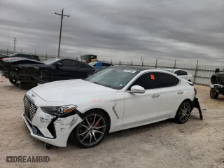 2020 Genesis G70 3.3T Advanced with VIN KMTG74LE5LU055681, listed as a Copart auction lot 53918564 with 25,778 mi miles and Salvage Title. Bid and sale history available at carsss.com. Image 1.