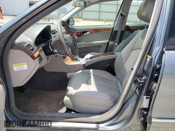 2009 Mercedes-Benz E-Class Luxury 3.5L with VIN WDBUF56X09B376277, listed as a Copart auction lot 57485144 with 129,127 mi miles and Salvage Title. Bid and sale history available at carsss.com. Image 7.