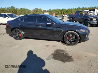 2019 Genesis G70 Advanced with VIN KMTG44LAXKU030439, listed as a Copart auction lot 83180314 with 103,834 mi miles and Salvage title. Bid and sale history available at DreamBid. Image 4.