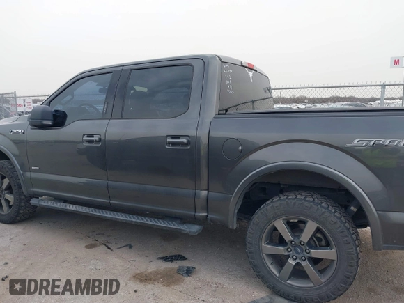 2015 Ford F-150 XL with VIN 1FTEW1CG6FFD03017, listed as a IAAI auction lot 41748415 with 132,241 mi miles. Bid and sale history available at carsss.com. Image 14.