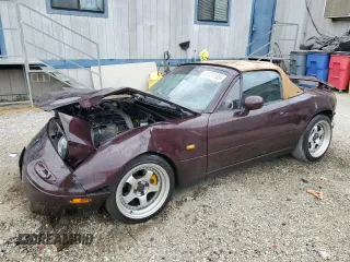 1993 Mazda MX-5 Miata z VIN JM1NA3517P1401491, wystawiony jako Copart lot #53721185 z przebiegiem 96 786 mil mil oraz Czysty tytuł • Clean title. Historia ofert i sprzedaży dostępna na DreamBid. Obrazek 1.