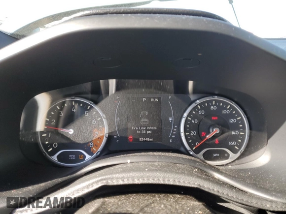 2018 Jeep Renegade Latitude z VIN ZACCJABB3JPJ59828, wystawiony jako Copart lot #42498775 z przebiegiem 92 448 mil mil oraz Szkoda całkowita • Salvage title. Historia ofert i sprzedaży dostępna na DreamBid. Obrazek 9.