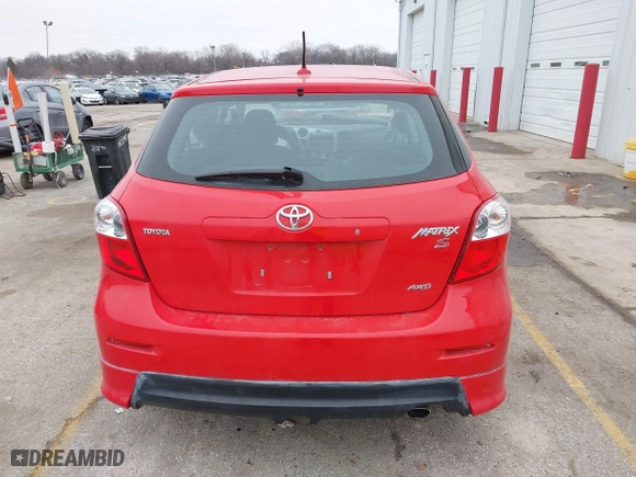2009 Toyota Matrix S with VIN 2T1LE40E49C009417, listed as a IAAI auction lot 41469027 with 86,212 mi miles. Bid and sale history available at carsss.com. Image 16.