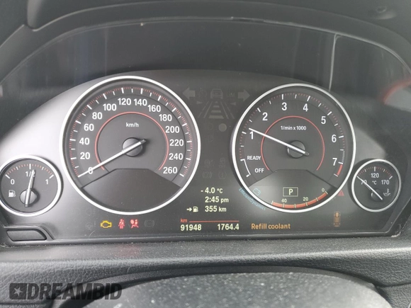 2013 BMW 3 Series 335i xDrive with VIN WBA3B9C56DF140153, listed as a Copart auction lot 46318625 with 91,948 mi miles and Salvage Title. Bid and sale history available at carsss.com. Image 9.