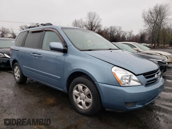 2007 Kia Sedona with VIN KNDMB133976140644, listed as a Copart auction lot 84087384 with 101,497 mi miles and Salvage Title. Bid and sale history available at carsss.com. Image 4.