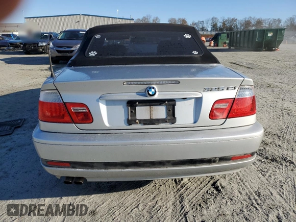 2005 BMW 3 Series 325Ci with VIN WBABW33415PL37084, listed as a Copart auction lot 82870094 with 208,216 mi miles and Salvage Title. Bid and sale history available at carsss.com. Image 6.