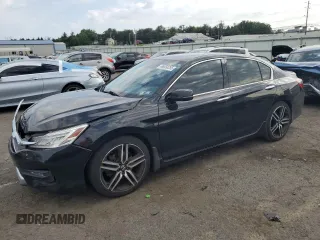 2017 Honda Accord Touring with VIN 1HGCR3F97HA025690, listed as a Copart auction lot 66050255 with 87,204 mi miles and Salvage title. Bid and sale history available at DreamBid. Image 1.