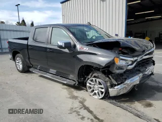 2023 Chevrolet Silverado 1500 LT with VIN 1GCUDDE8XPZ330164, listed as a Copart auction lot 48637005 with 23,630 mi miles and Salvage Title. Bid and sale history available at carsss.com. Image 4.