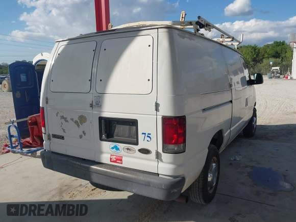 2005 Ford Econoline Cargo with VIN 1FTNE24L35HA46731, listed as a IAAI auction lot 41543863 with 179,541 mi miles. Bid and sale history available at carsss.com. Image 4.