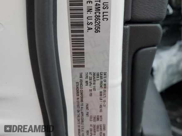 2021 Jeep Grand Cherokee Trailhawk with VIN 1C4RJFLT4MC862056, listed as a Copart auction lot 86273024 with 23,122 mi miles and Salvage Title. Bid and sale history available at carsss.com. Image 13.