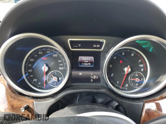 2016 Mercedes-Benz GLE 350 with VIN 4JGDA5HB2GA775644, listed as a Copart auction lot 71093374 with 114,675 mi miles and Salvage title. Bid and sale history available at DreamBid. Image 9.