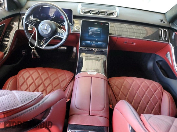 2022 Mercedes-Benz S-Class S 500 with VIN W1K6G6DB9NA105566, listed as a Copart auction lot 82774304 with 13,827 mi miles and Salvage Title. Bid and sale history available at carsss.com. Image 8.