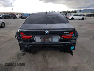 2019 BMW 7 Series 740i with VIN WBA7E2C55KB217499, listed as a Copart auction lot 43136573 with 36,419 mi miles. Bid and sale history available at carsss.com. Image 6.