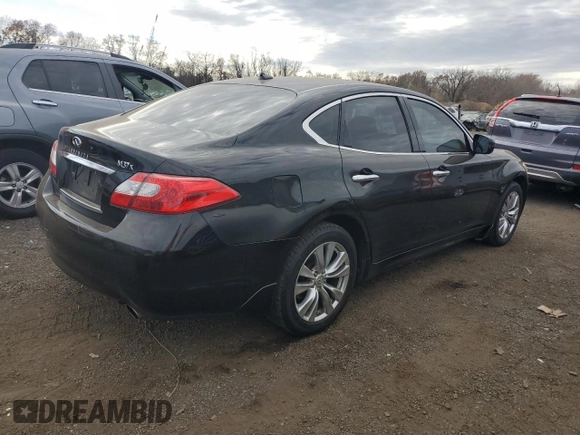 2012 Infiniti M37 with VIN JN1BY1AR5CM393630, listed as a Copart auction lot 79392034 with 312,452 mi miles and Salvage Title. Bid and sale history available at carsss.com. Image 3.