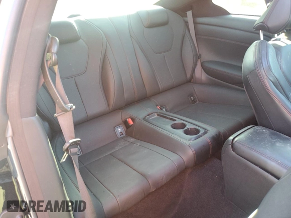 2021 Infiniti Q60 Red Sport 400 with VIN JN1FV7LK1MM530447, listed as a Copart auction lot 47281115 with 37,675 mi miles and Salvage title. Bid and sale history available at DreamBid. Image 10.