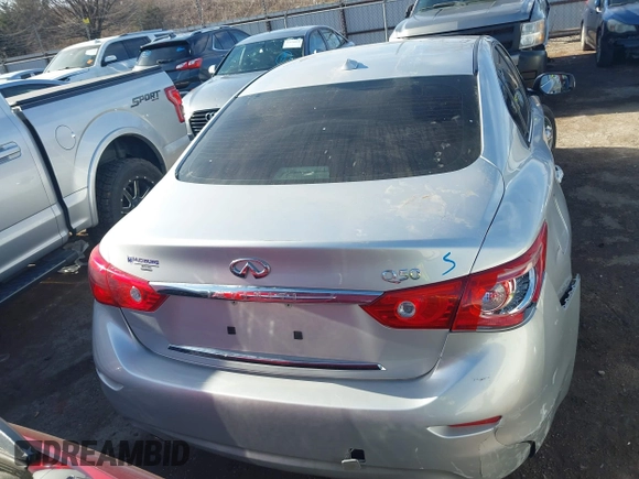 2014 Infiniti Q50 Premium with VIN JN1BV7APXEM681950, listed as a IAAI auction lot 41120466 with 131,211 mi miles and . Bid and sale history available at carsss.com. Image 17.
