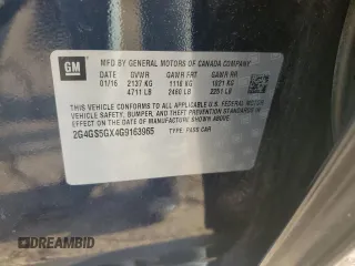 2016 Buick Regal Premium II with VIN 2G4GS5GX4G9163965, listed as a Copart auction lot 61925115 with 54,502 mi miles and Clean title. Bid and sale history available at DreamBid. Image 12.