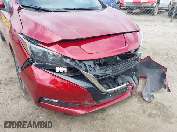 2022 Nissan LEAF SV with VIN 1N4AZ1CV8NC563090, listed as a IAAI auction lot 42086289 with 24,215 mi miles and . Bid and sale history available at DreamBid. Image 21.