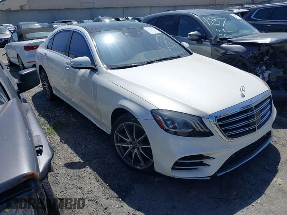 2018 Mercedes-Benz S 560 with VIN WDDUG8DB0JA416705, listed as a IAAI auction lot 41533553 with 30,268 mi miles and . Bid and sale history available at carsss.com. Image 1.