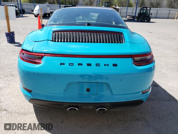 2017 Porsche 911 4S with VIN WP0BB2A9XHS136860, listed as a Copart auction lot 58390023 with 18,316 mi miles and . Bid and sale history available at DreamBid. Image 6.