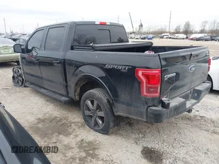 2017 Ford F-150 XL with VIN 1FTEW1EF3HFC22399, listed as a IAAI auction lot 41509258 with 77,948 mi miles. Bid and sale history available at carsss.com. Image 3.