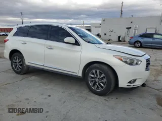 2013 Infiniti JX35 with VIN 5N1AL0MN1DC330988, listed as a Copart auction lot 43611794 with 191,060 mi miles and Salvage Title. Bid and sale history available at carsss.com. Image 4.