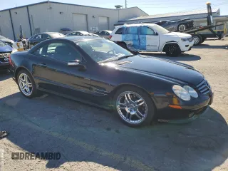 2005 Mercedes-Benz SL 500 with VIN WDBSK75F95F100318, listed as a Copart auction lot 50427245 with 80,320 mi miles and Salvage Title. Bid and sale history available at DreamBid. Image 4.