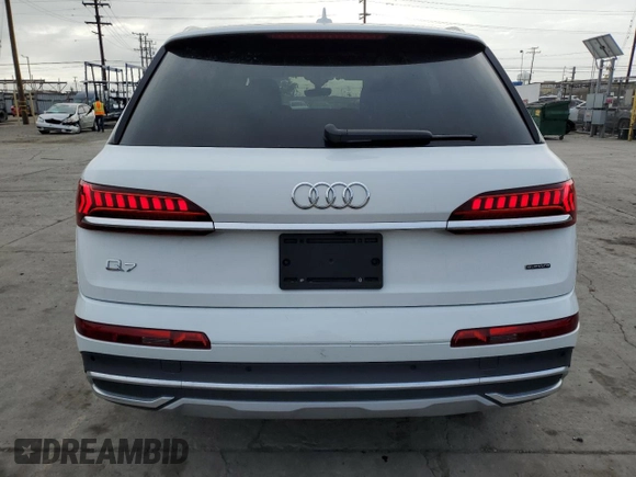 2024 Audi Q7 Premium Plus with VIN WA1LXBF73RD005671, listed as a Copart auction lot 55644265 with 17,711 mi miles and Clean title. Bid and sale history available at DreamBid. Image 6.