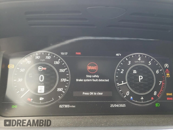 2022 Land Rover Range Rover Sport SVR z VIN SALWZ2RE3NA235996, wystawiony jako Copart lot #54360975 z przebiegiem 27 303 mil mil oraz Szkody całkowita. Historia ofert i sprzedaży dostępna na DreamBid. Obrazek 9.
