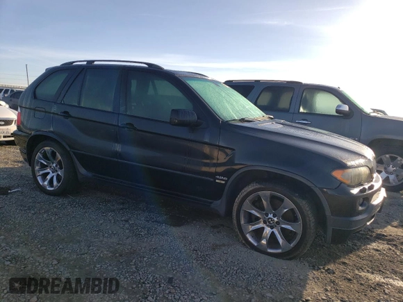 2005 BMW X5 4.8is with VIN 5UXFA935X5LE83006, listed as a Copart auction lot 49554885 with 160,136 mi miles and Clean Title. Bid and sale history available at carsss.com. Image 4.