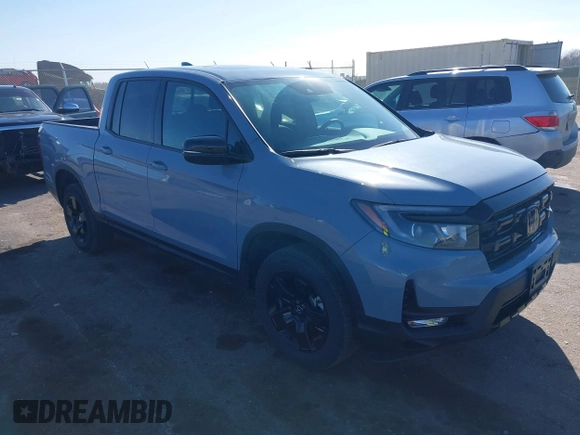 2024 Honda Ridgeline Black Edition with VIN 5FPYK3F85RB025204, listed as a IAAI auction lot 41836118 with 12,385 mi miles and . Bid and sale history available at DreamBid. Image 1.