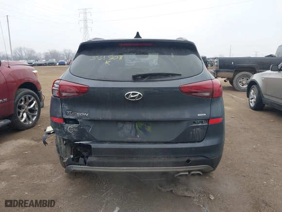 2021 Hyundai Tucson Sport with VIN KM8J3CAL9MU381508, listed as a IAAI auction lot 41538535 with 53,818 mi miles. Bid and sale history available at carsss.com. Image 16.