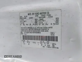2010 Ford Ranger XL с VIN 1FTKR1AD1APA00863, выставлен на аукционе IAAI как лот 42069372 с пробегом 219 935 миль миль и . История ставок и продаж доступна на DreamBid. Изображение 9.
