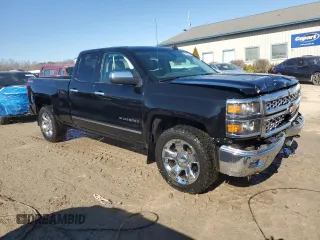 2014 Chevrolet Silverado 1500 LTZ with VIN 1GCVKSEC3EZ303307, listed as a Copart auction lot 46432065 with 206,495 mi miles and Non Repairable. Bid and sale history available at DreamBid. Image 4.