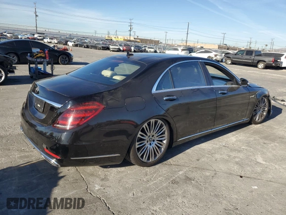 2020 Mercedes-Benz S-Class S 560 with VIN WDDUG8DB8LA523987, listed as a Copart auction lot 42517405 with 77,649 mi miles and Salvage Title. Bid and sale history available at carsss.com. Image 3.