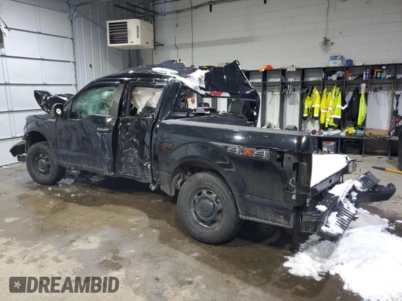 2018 Ford F-150 XL with VIN 1FTEW1EP9JFB61221, listed as a Copart auction lot 42167805 with 0 mi miles and Salvage Title. Bid and sale history available at carsss.com. Image 2.