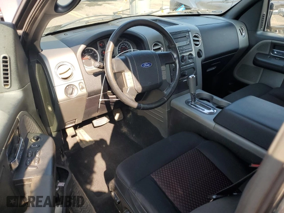 2008 Ford F-150 STX with VIN 1FTRX12W18KD18865, listed as a Copart auction lot 66065735 with 201,452 mi miles and Salvage title. Bid and sale history available at DreamBid. Image 8.