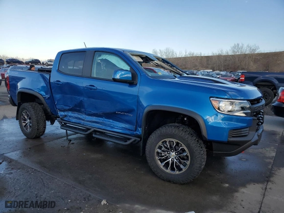 2022 Chevrolet Colorado 4WD ZR2 with VIN 1GCGTEEN7N1322272, listed as a Copart auction lot 48326175 with 13,997 mi miles and Salvage Title. Bid and sale history available at carsss.com. Image 4.