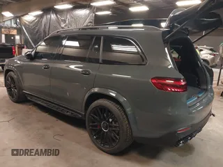 2025 Mercedes-Benz GLS 63 AMG with VIN 4JGFF8KE2SB318849, listed as a IAAI auction lot 41427082 with 442 mi miles and . Bid and sale history available at DreamBid. Image 3.