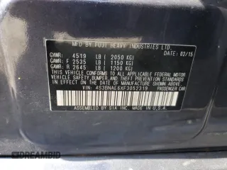2015 Subaru Legacy Premium с VIN 4S3BNAE6XF3052319, выставлен на аукционе Copart как лот 62329645 с пробегом 170 799 миль миль и На запчасти • Non repairable. История ставок и продаж доступна на DreamBid. Изображение 12.