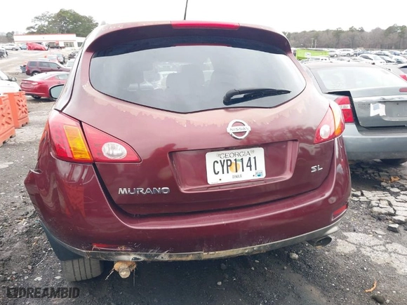 2009 Nissan Murano S with VIN JN8AZ18UX9W008239, listed as a IAAI auction lot 41259533 with 150,050 mi miles. Bid and sale history available at carsss.com. Image 16.